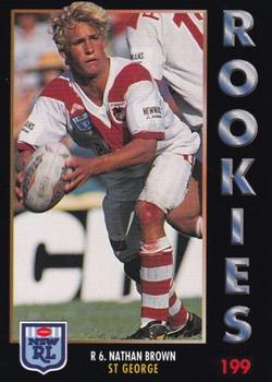 1994 Dynamic Rugby League Series 1 #199 Nathan Brown Front